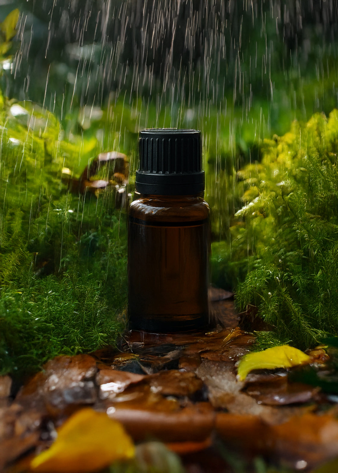 Synergie d'huiles essentielles: Pluie
