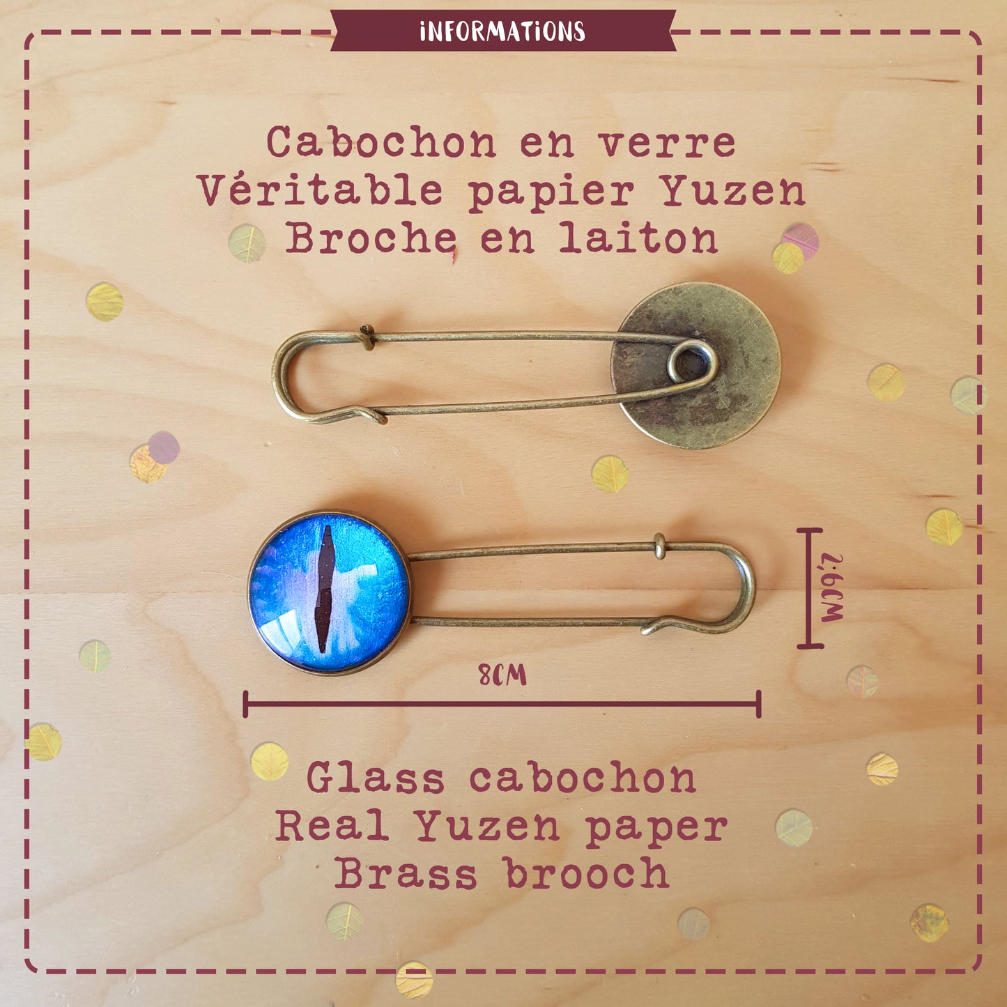 Grande Broche Œil de Créature