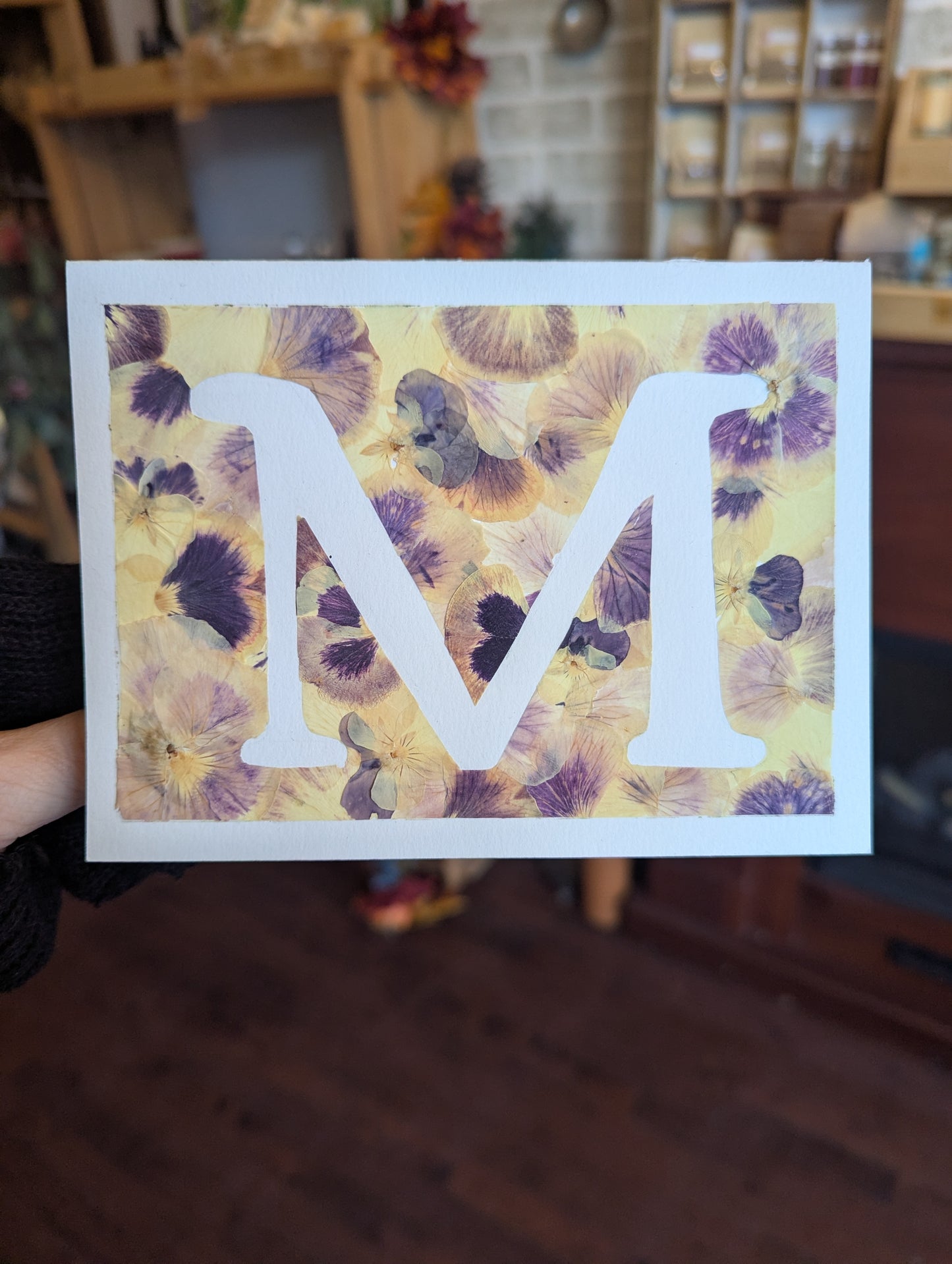 Botanical Greeting Card - Pressed Flowers