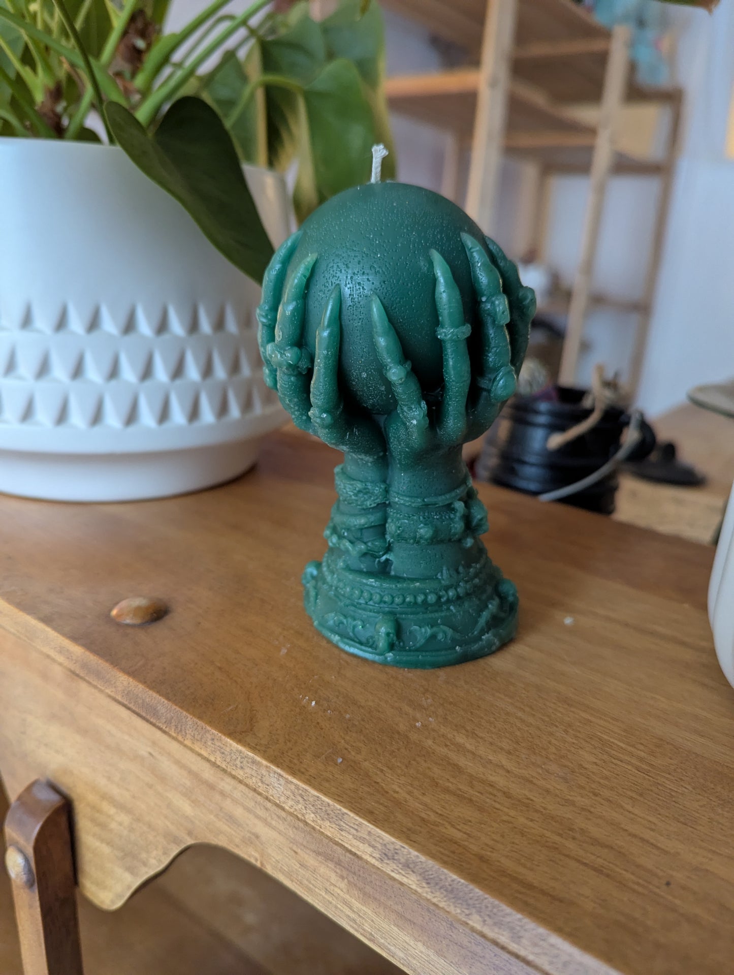 Bougie de cire d'abeilles: Boule de crystal