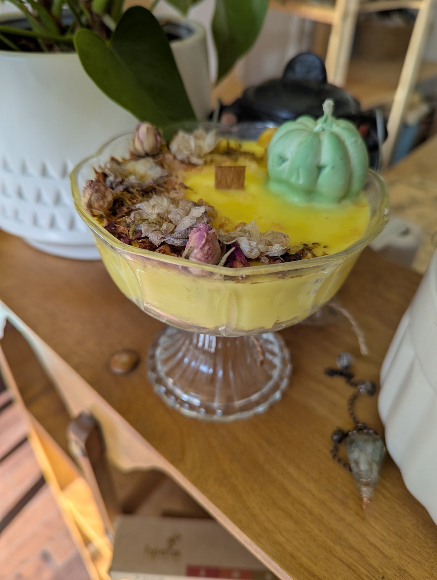 Bougie de soya | mèche en bois | Melon