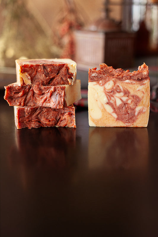 Savon artisanal Exfoliant : Tarte aux pommes