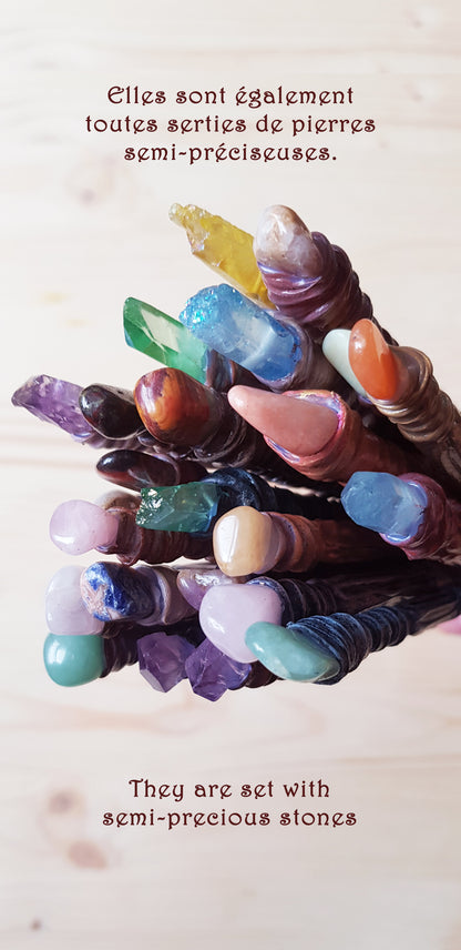 Baguette sertie de pierre