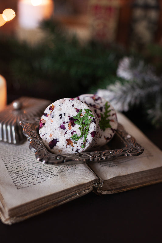 Bombe de bain botanique effervescente: Sapin des Fêtes