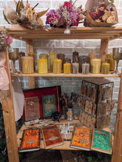 Chandelles en cire d’abeille 100% naturelles