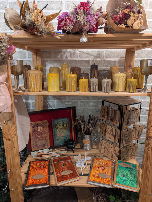 Chandelles en cire d’abeille 100% naturelles