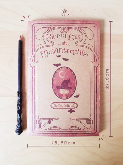 Ensemble 2 Carnet sorciers + Crayon baguette