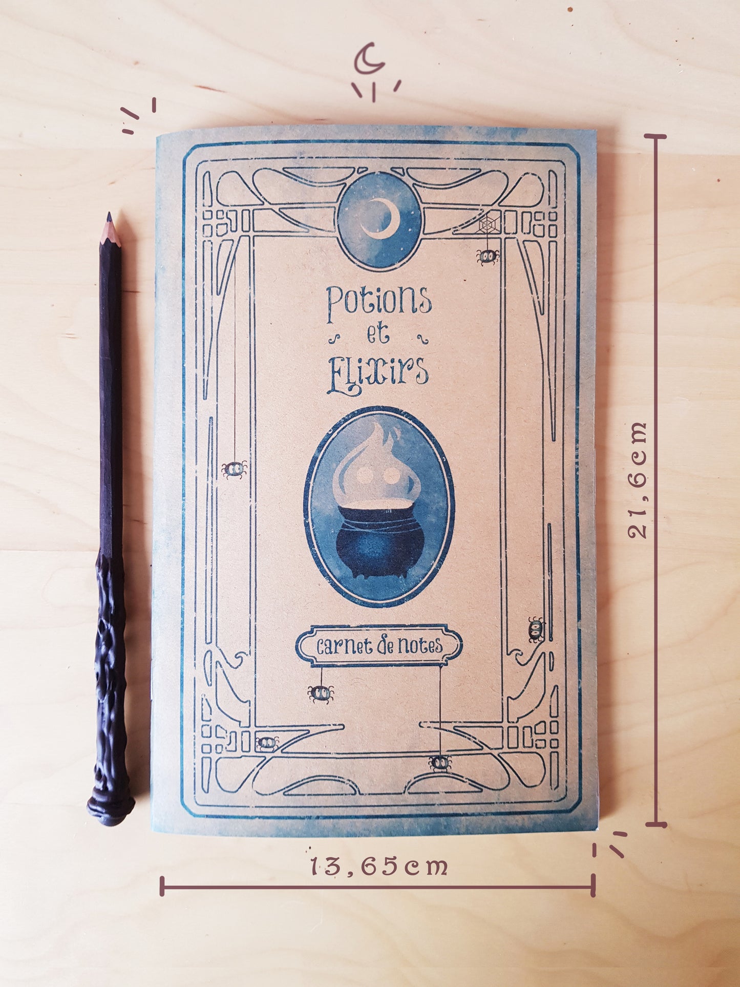 Ensemble 2 Carnet sorciers + Crayon baguette