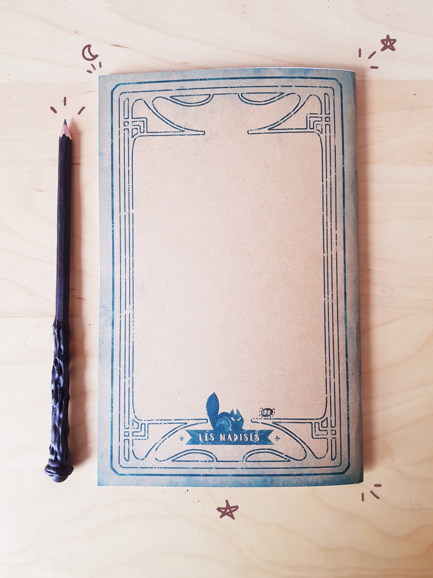 Ensemble 2 Carnet sorciers + Crayon baguette