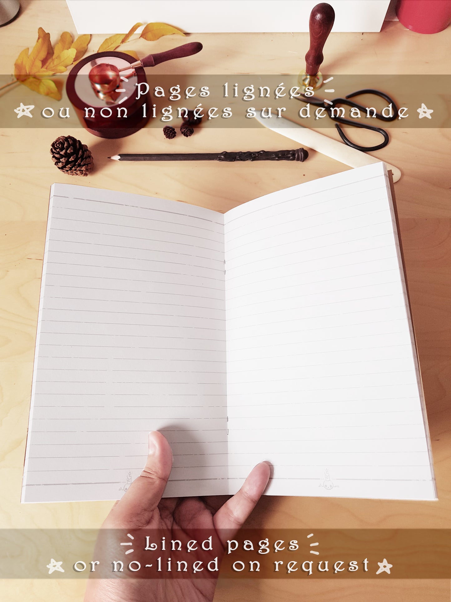 Ensemble 2 Carnet sorciers + Crayon baguette