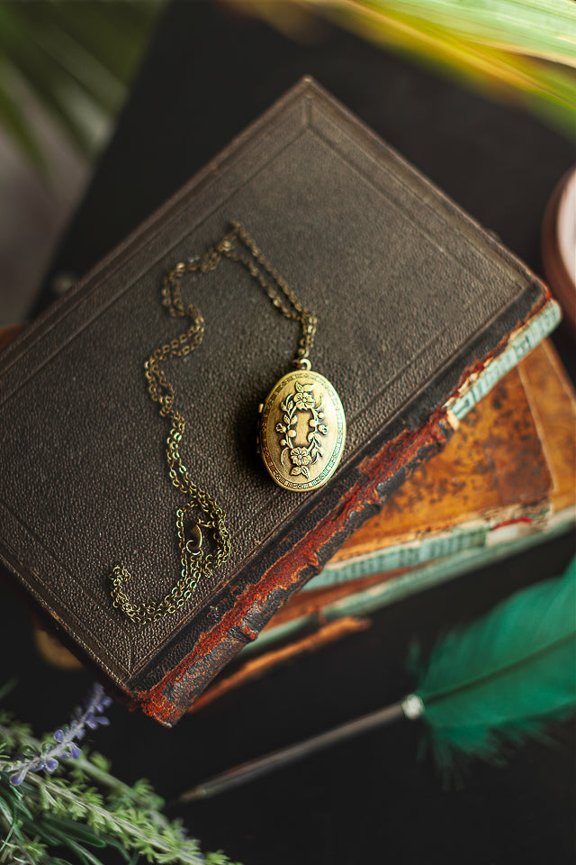 Pendentif Locket de Parfum Solide| Aurore