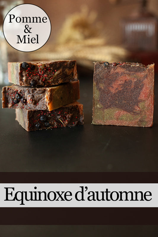 Équinoxe d'automne: Savon artisanal Miel et Pomme