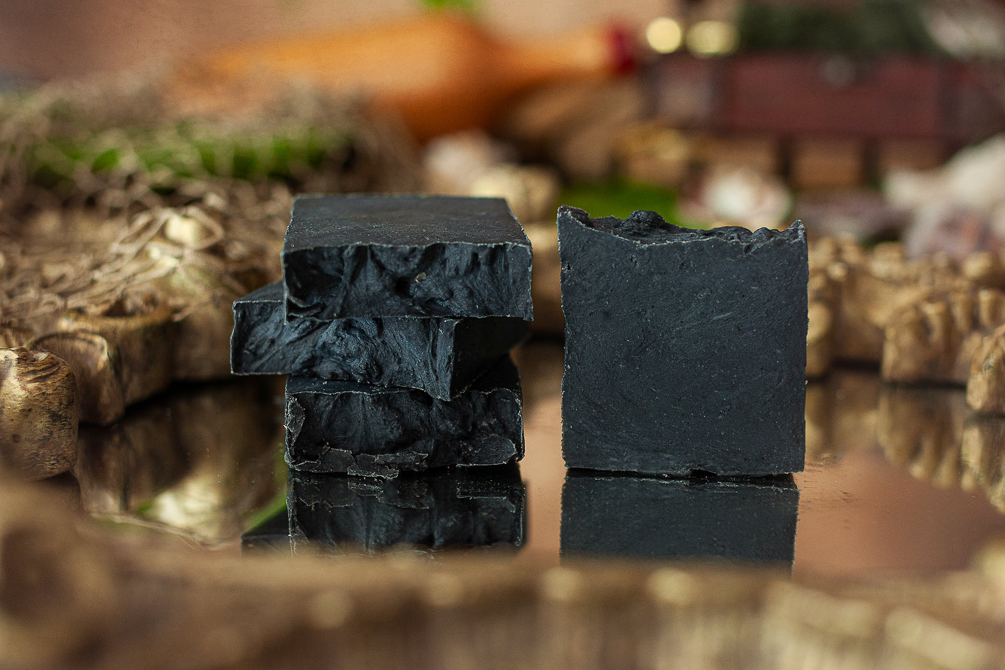 Black pearl: Handmade charcoal soap