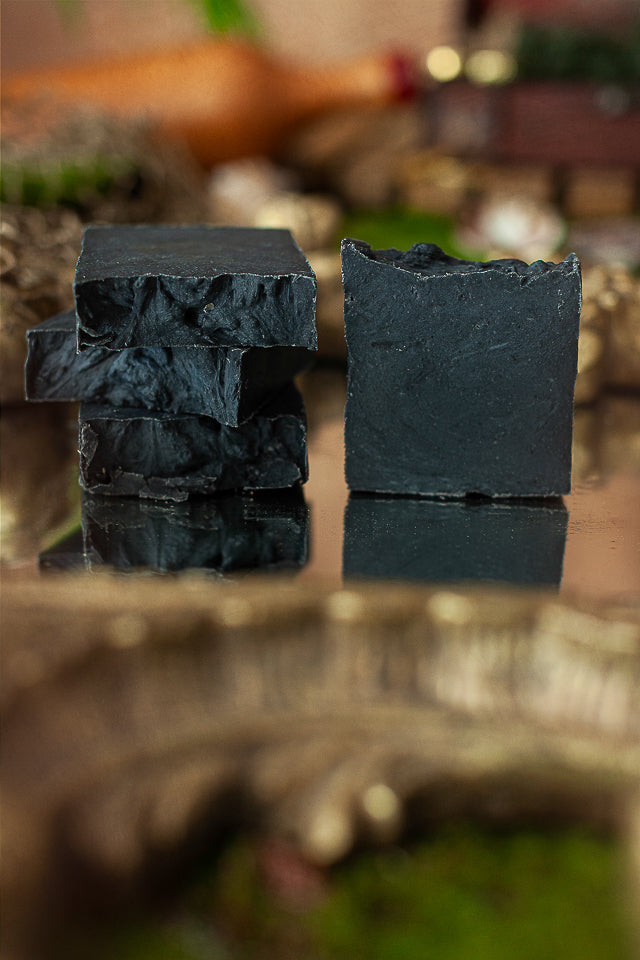 Black pearl: Handmade charcoal soap