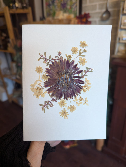 Botanical Greeting Card - Pressed Flowers