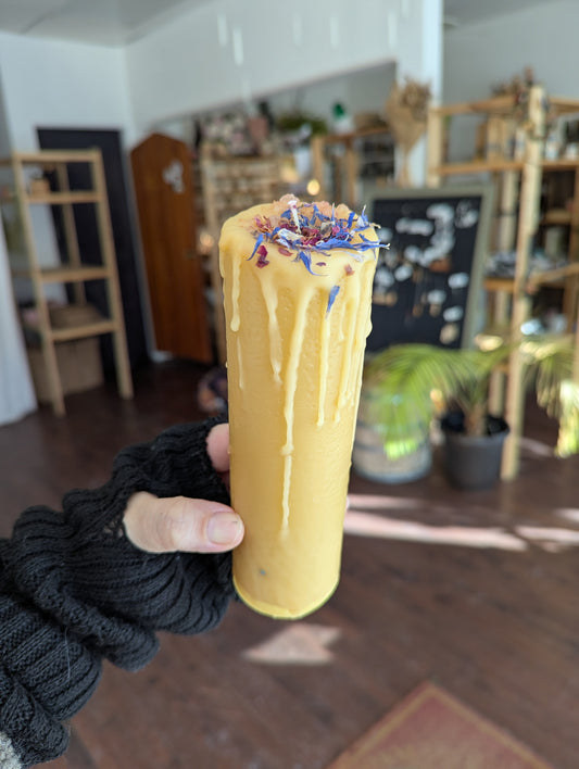 Bougie de cire d'abeilles: pillier