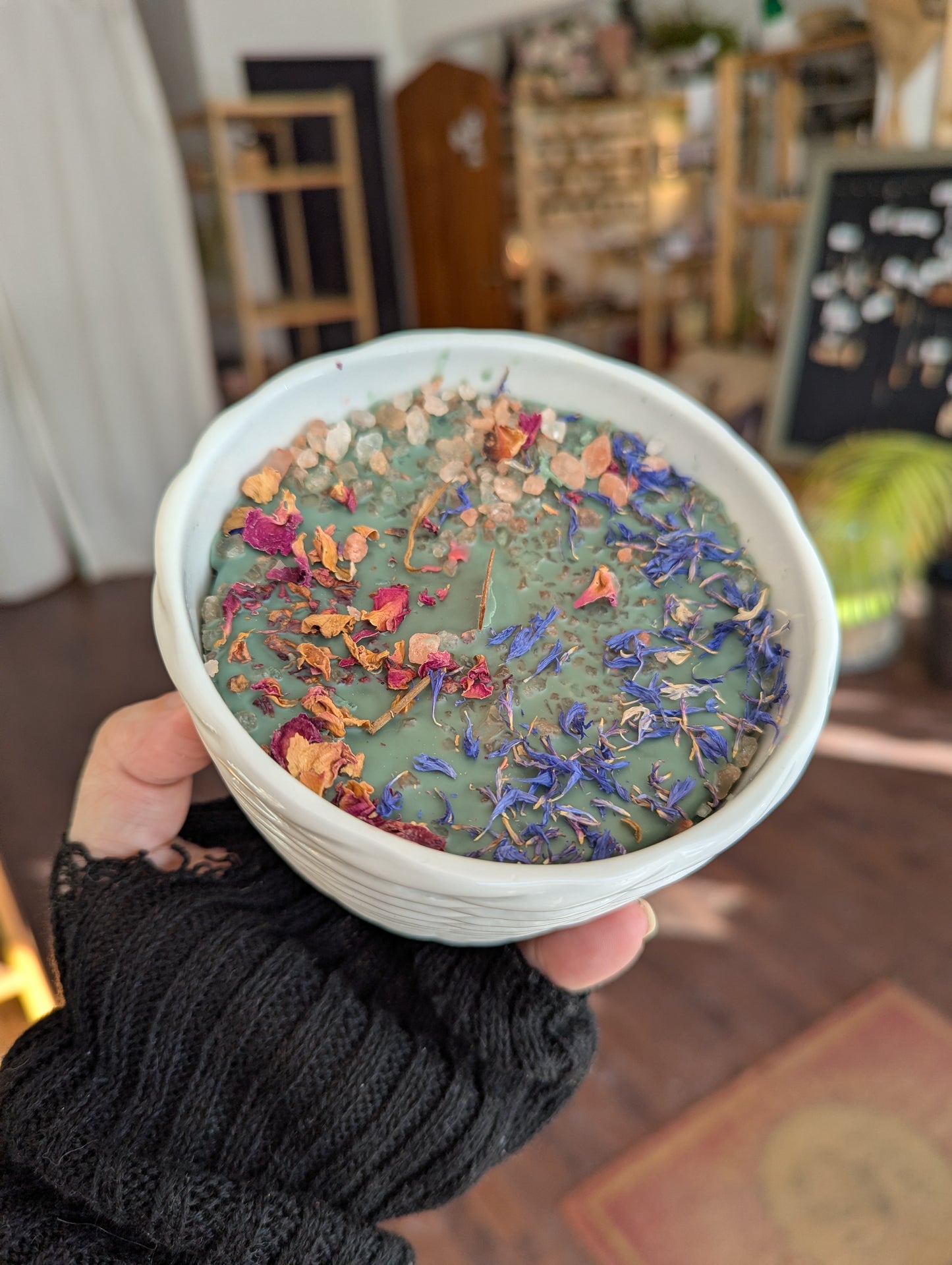 Bougie de soya | mèche en bois  | Vanille ambrée et noix de coco