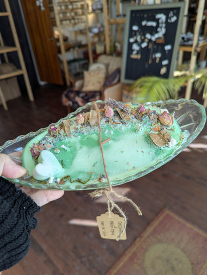 Bougie de soya | mèche en bois | Concombre et Melon