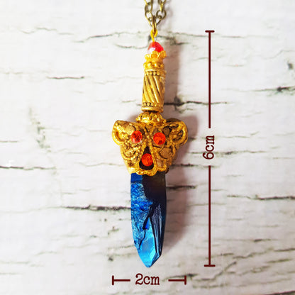 Pendentif: Épée de cristaux