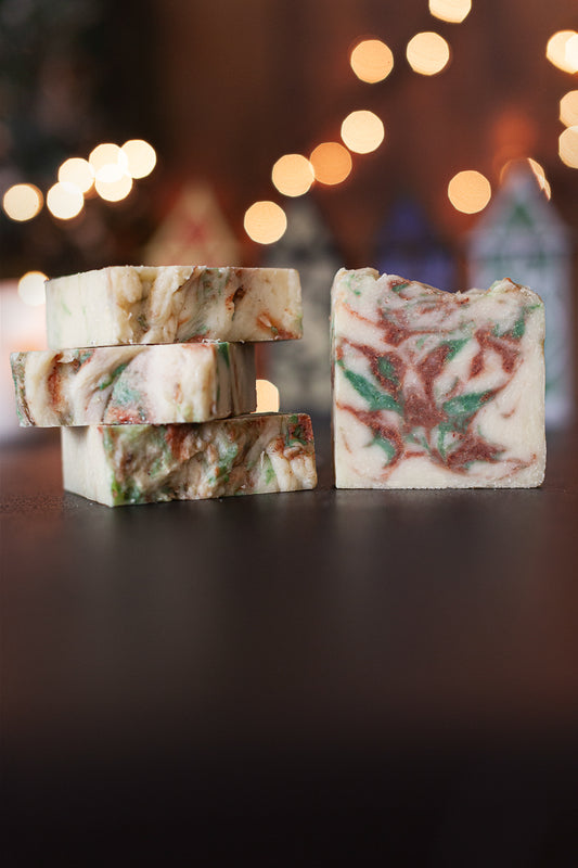 Handmade soap: Mint and Fennel Candy