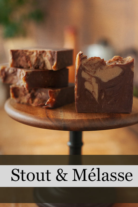 Stout: Handmade Soap with Beer, Cocoa and Molasses