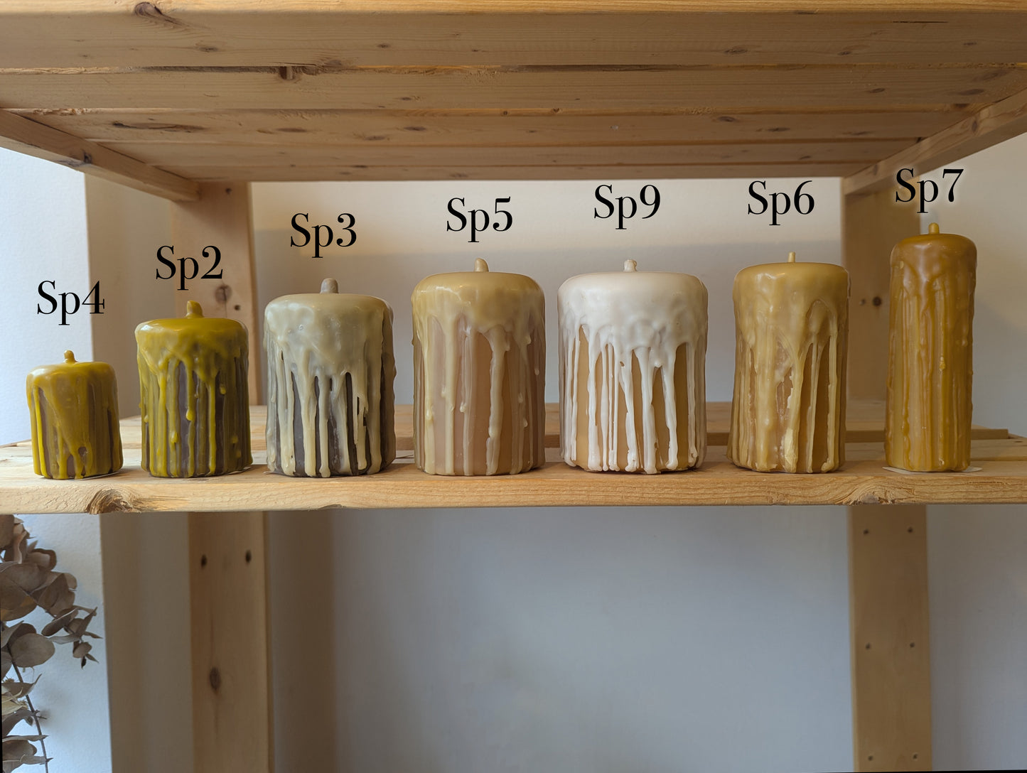 Chandelles en cire d’abeille 100% naturelles