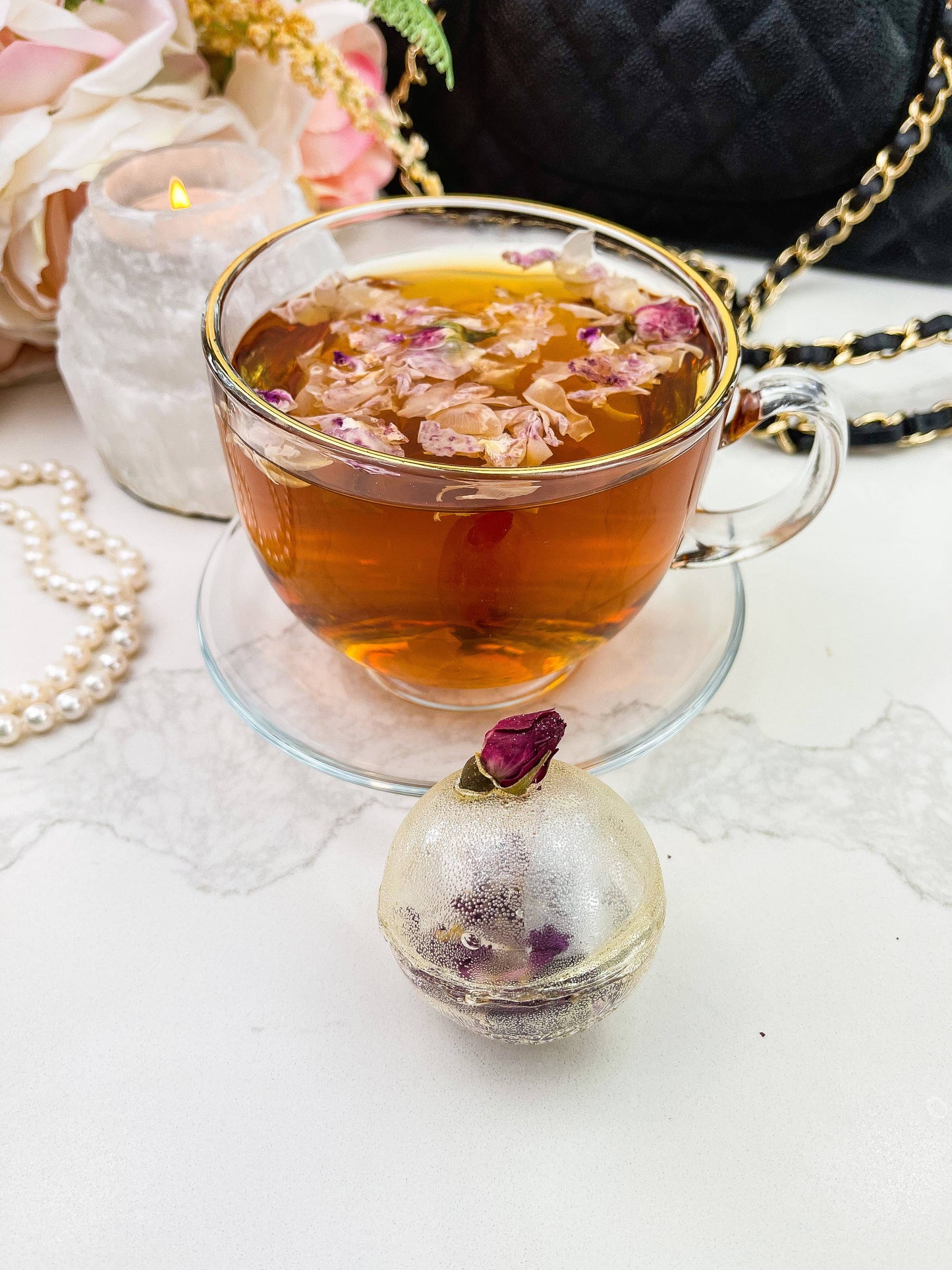 Bombe à thé Earl Grey Rose