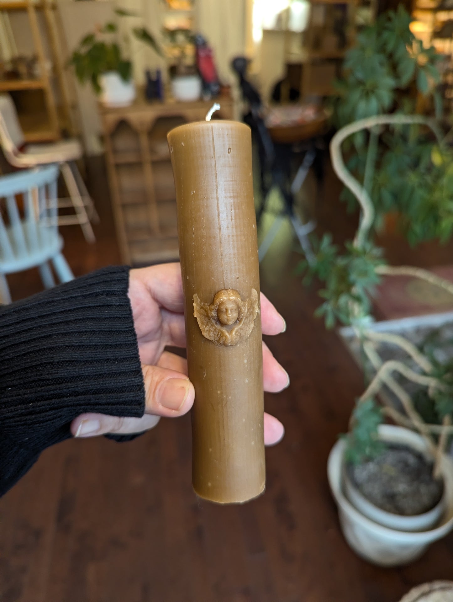 Bougie de cire d'abeilles: pillier