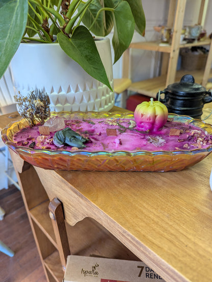 Bougie de soya | 3 mèches en bois | Lemongrass et Jasmin