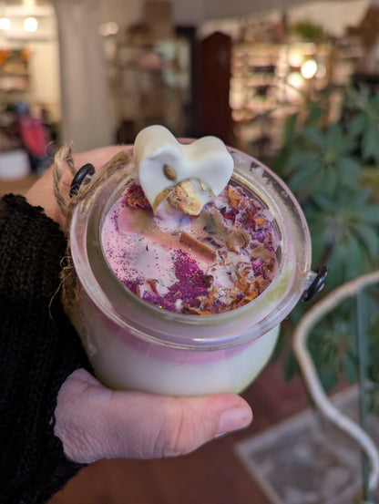 Bougie de soya | Mèche en bois | Lanterne Napolitaine