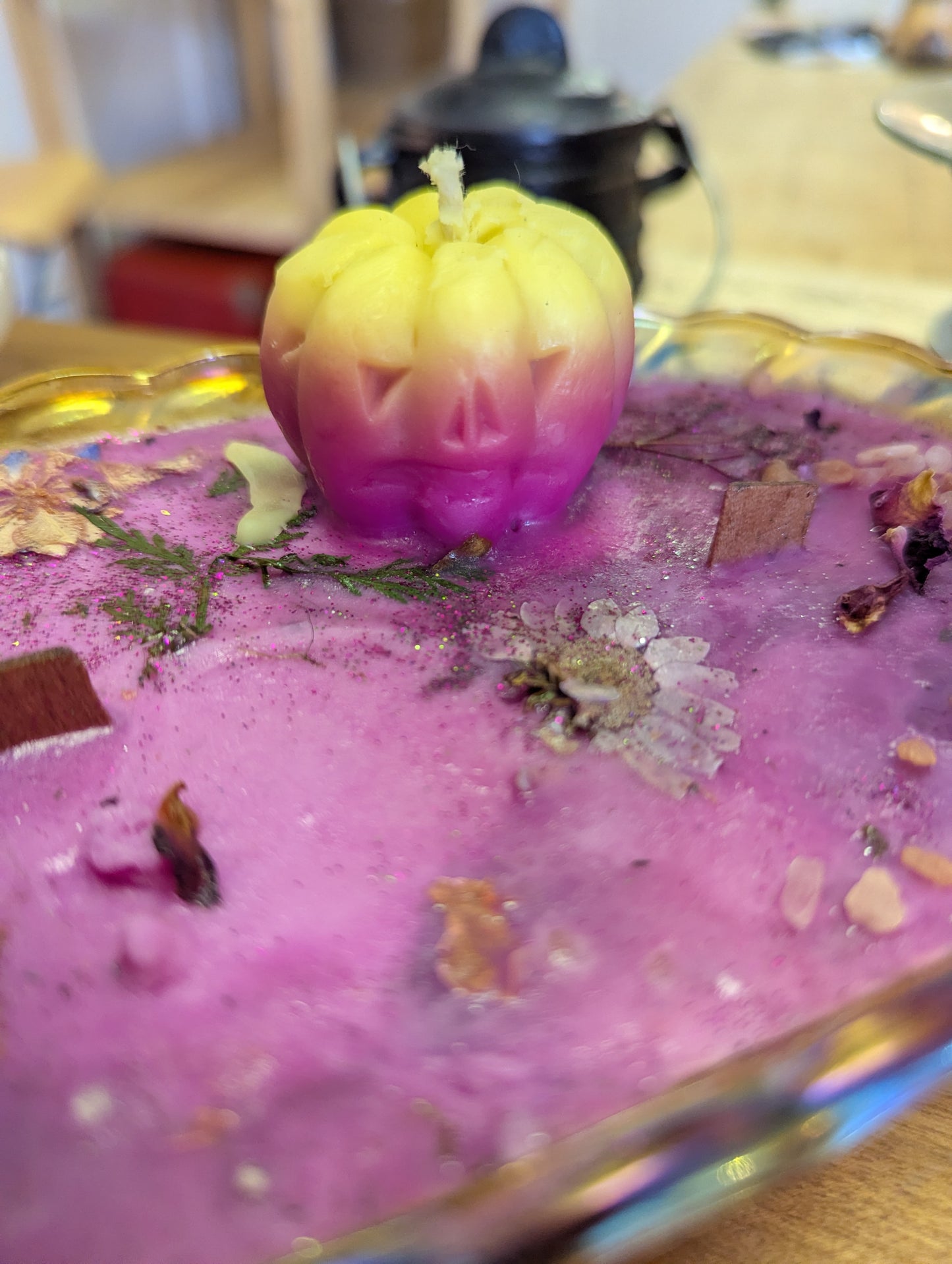 Bougie de soya | 3 mèches en bois | Lemongrass et Jasmin