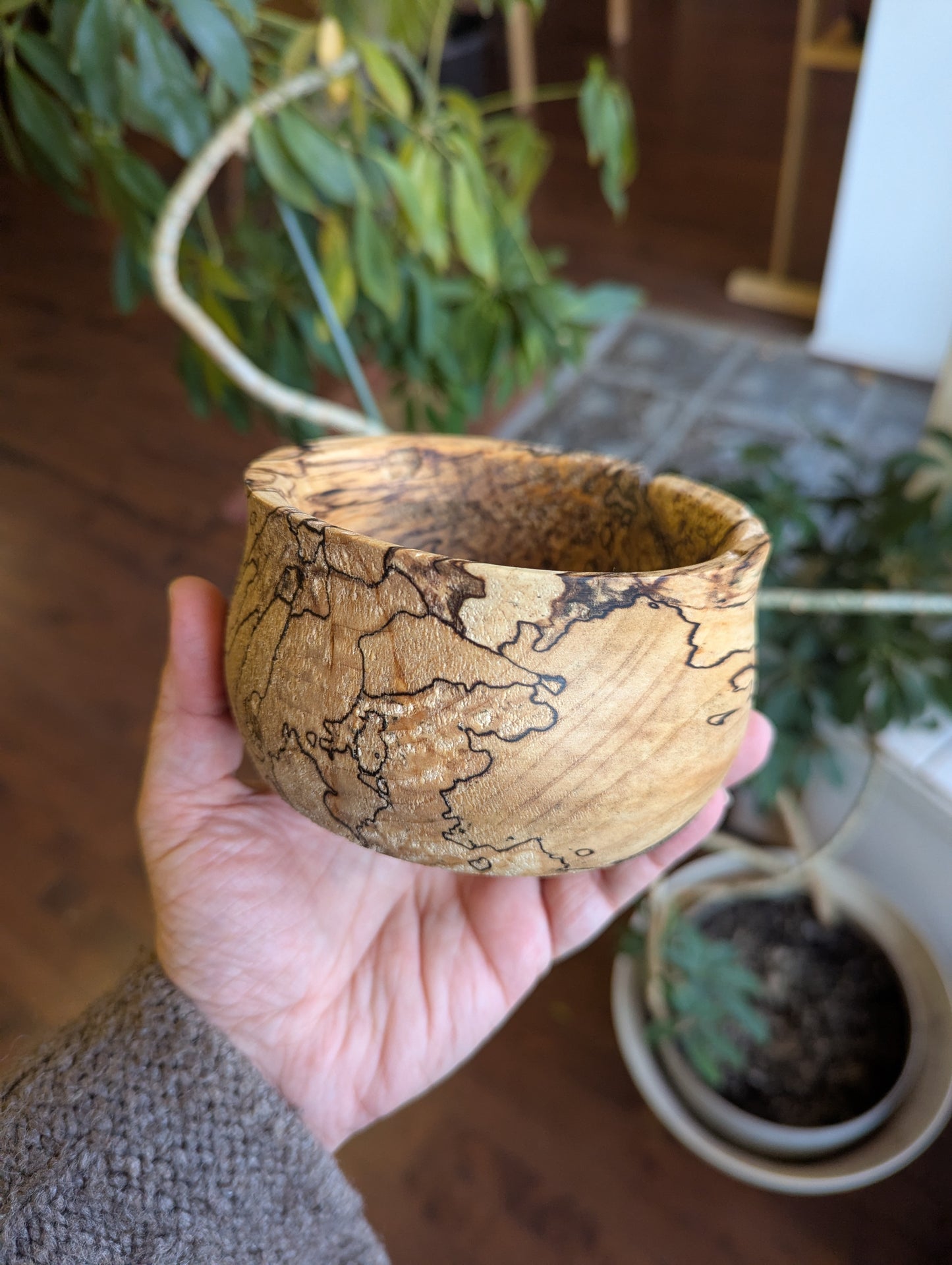 Bol d'offrandes en bois