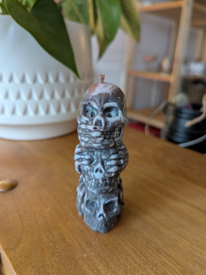 Bougie de cire d'abeilles: Pillier 3 têtes