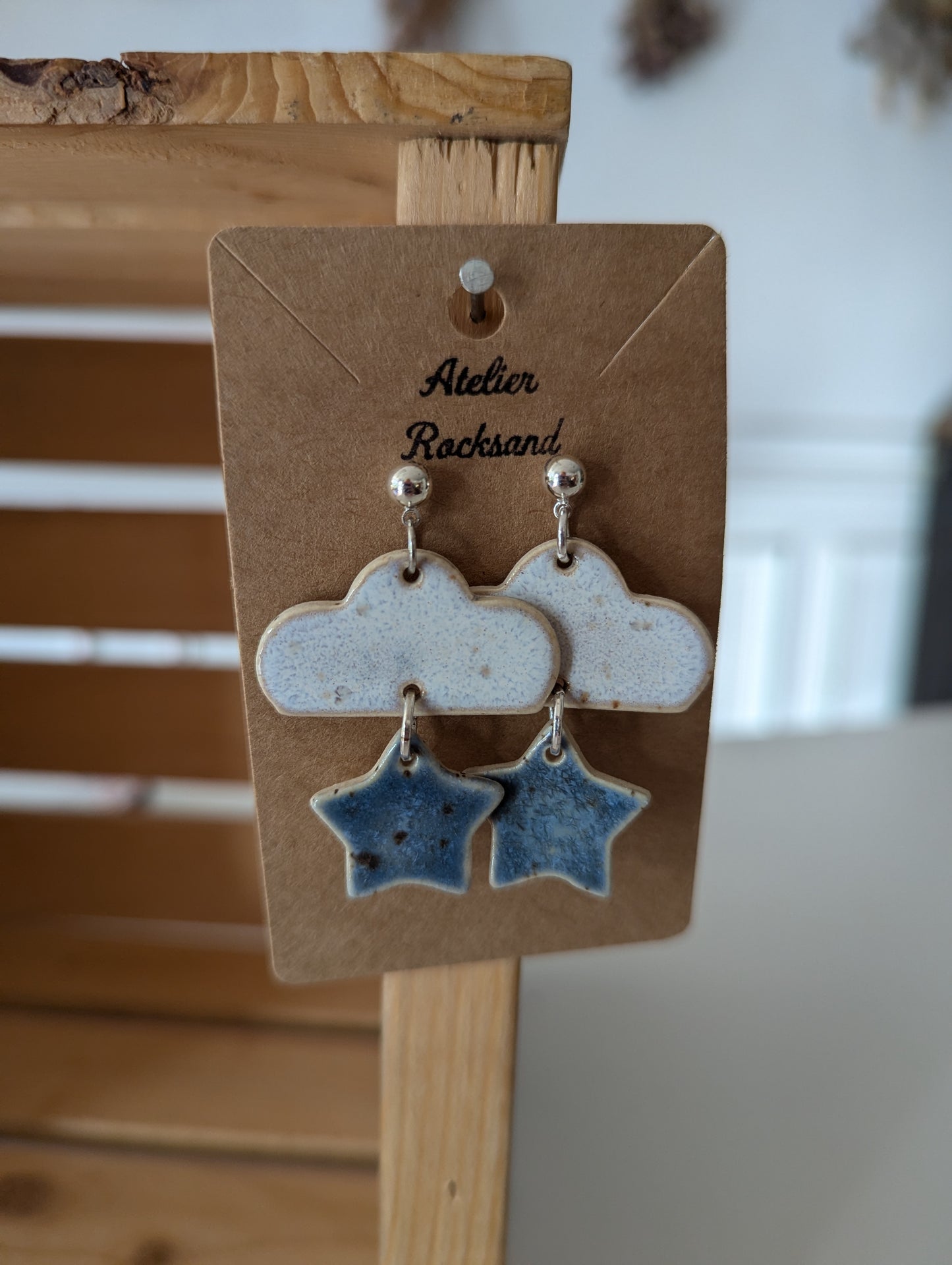 Earrings: Rocksand