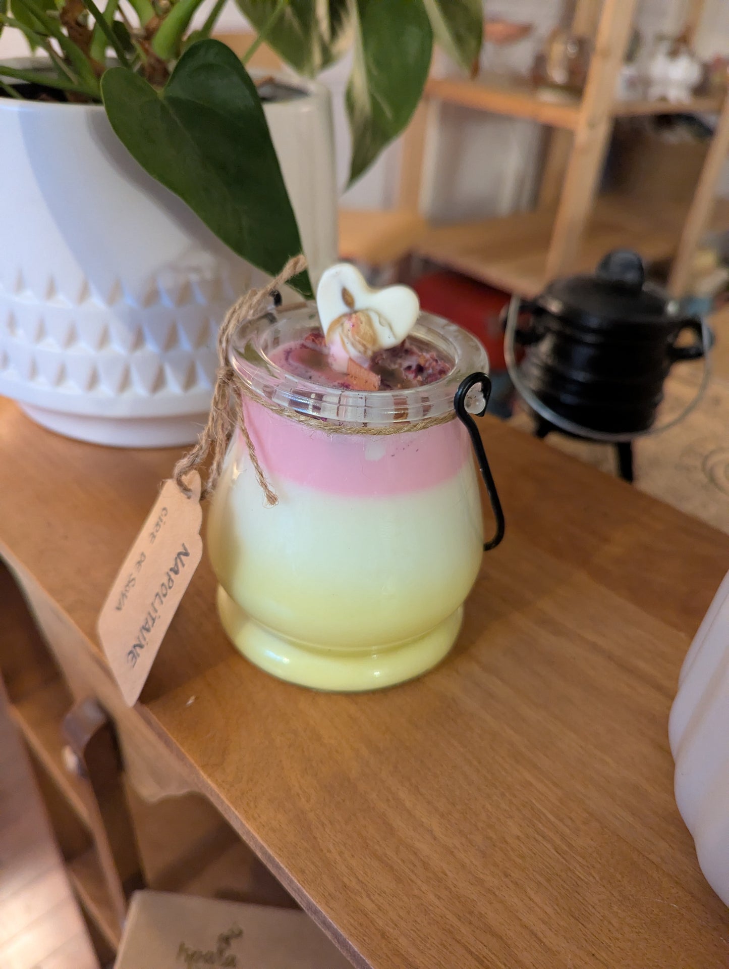 Bougie de soya | Mèche en bois | Lanterne Napolitaine