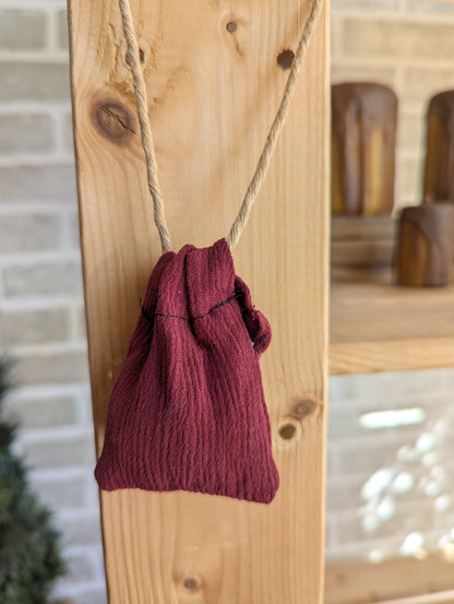 Pochette à camphre, cristaux et herbes aromatiques