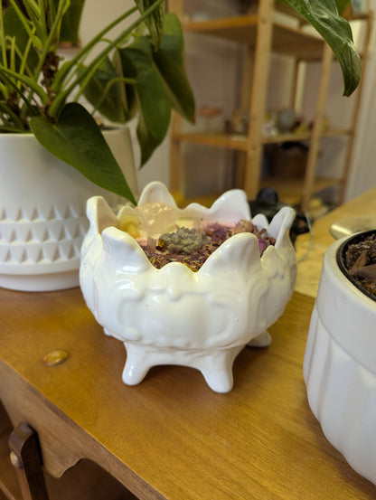 Bougie de soya | 3 mèches en bois  | Vanille ambrée et noix de coco