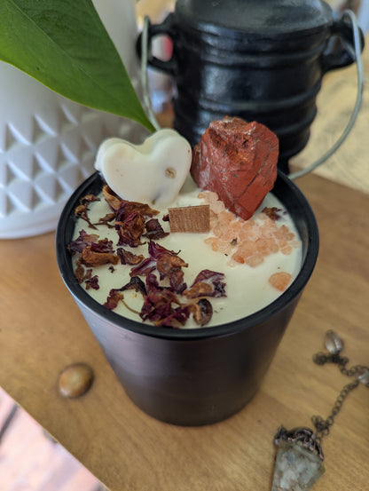 Bougie de soya | mèche en bois| 10oz | Châtaines épicées