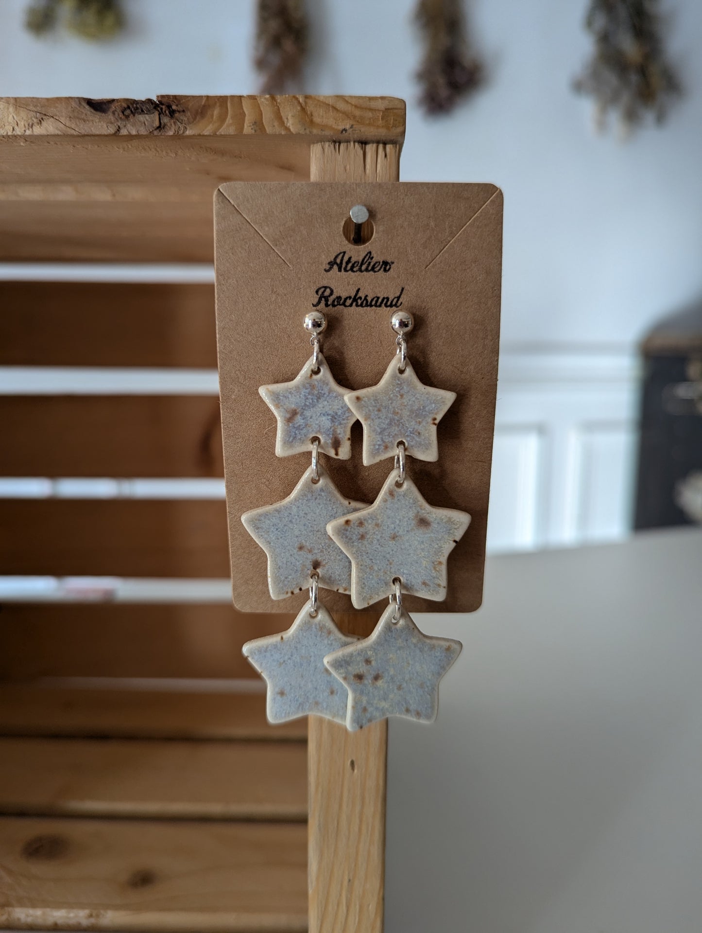 Earrings: Rocksand