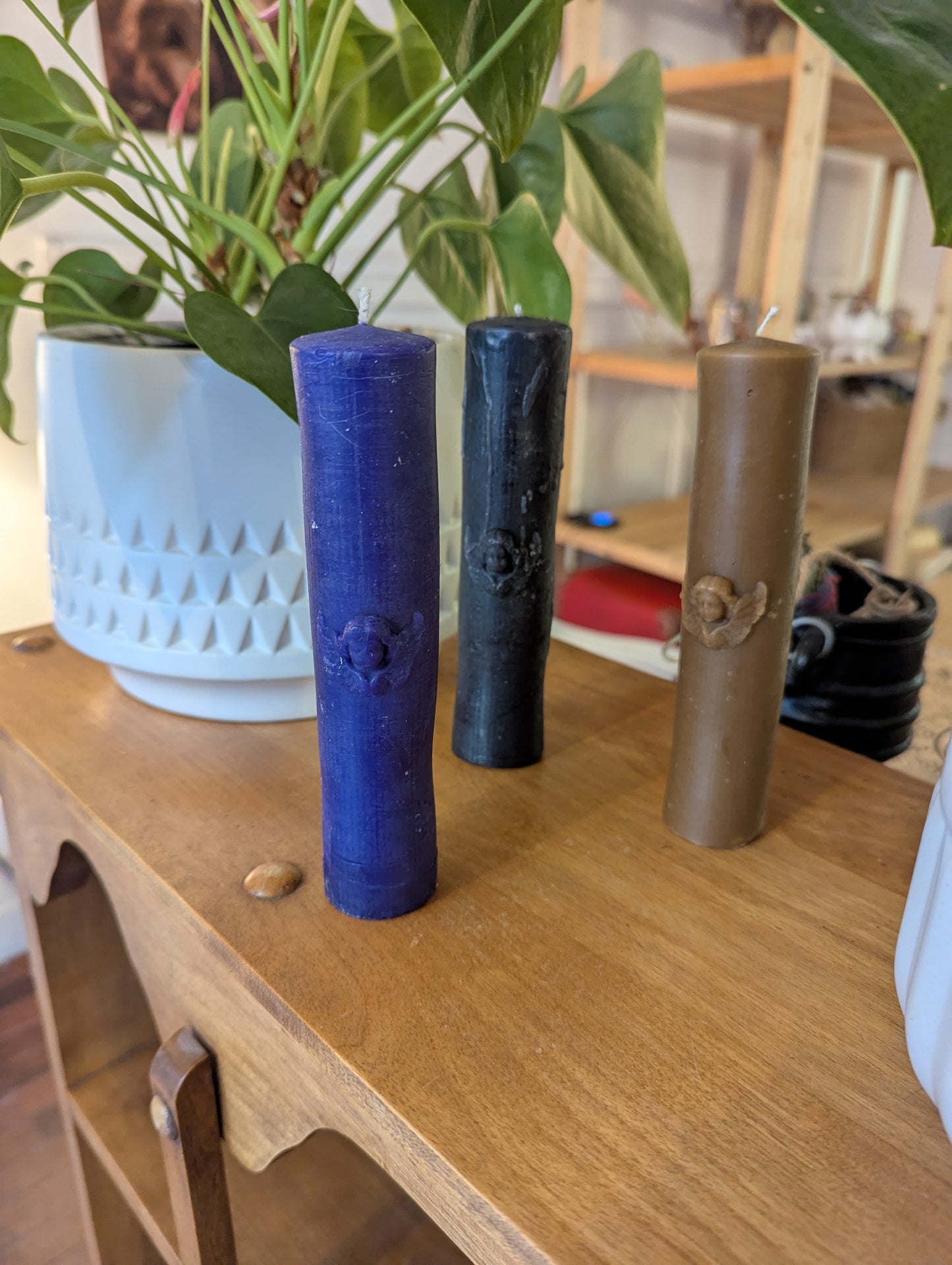 Bougie de cire d'abeilles: pillier