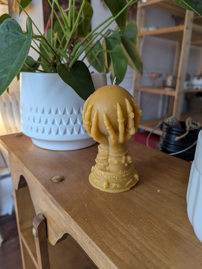 Bougie de cire d'abeilles: Boule de crystal