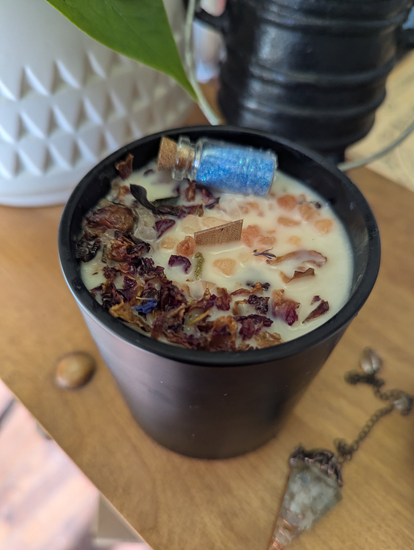 Bougie de soya | mèche en bois| 10oz | Châtaines épicées