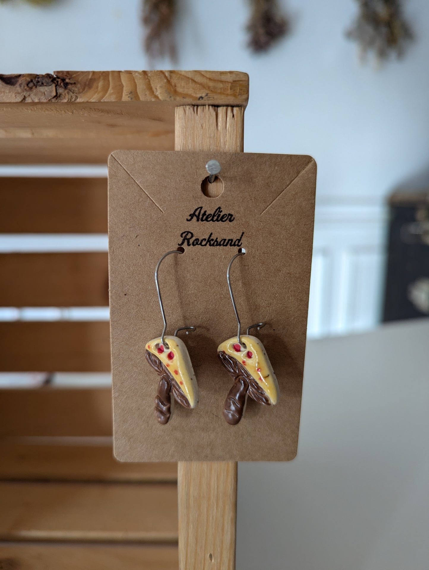 Earrings: Rocksand