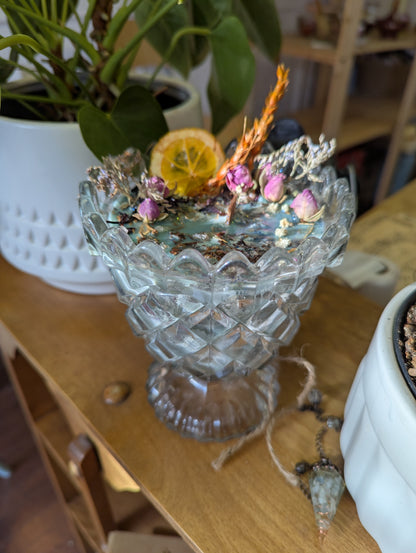 Bougie de soya | mèche en bois |  Ambre et Lemongrass