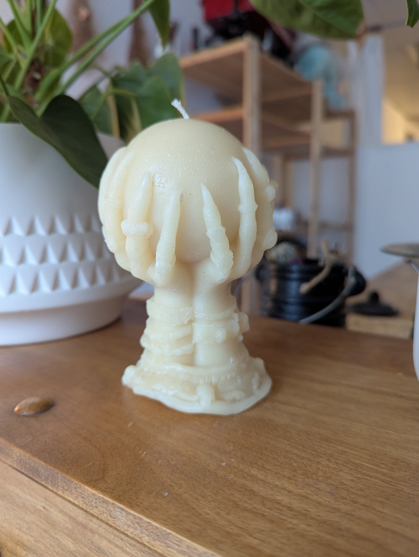 Bougie de cire d'abeilles: Boule de crystal