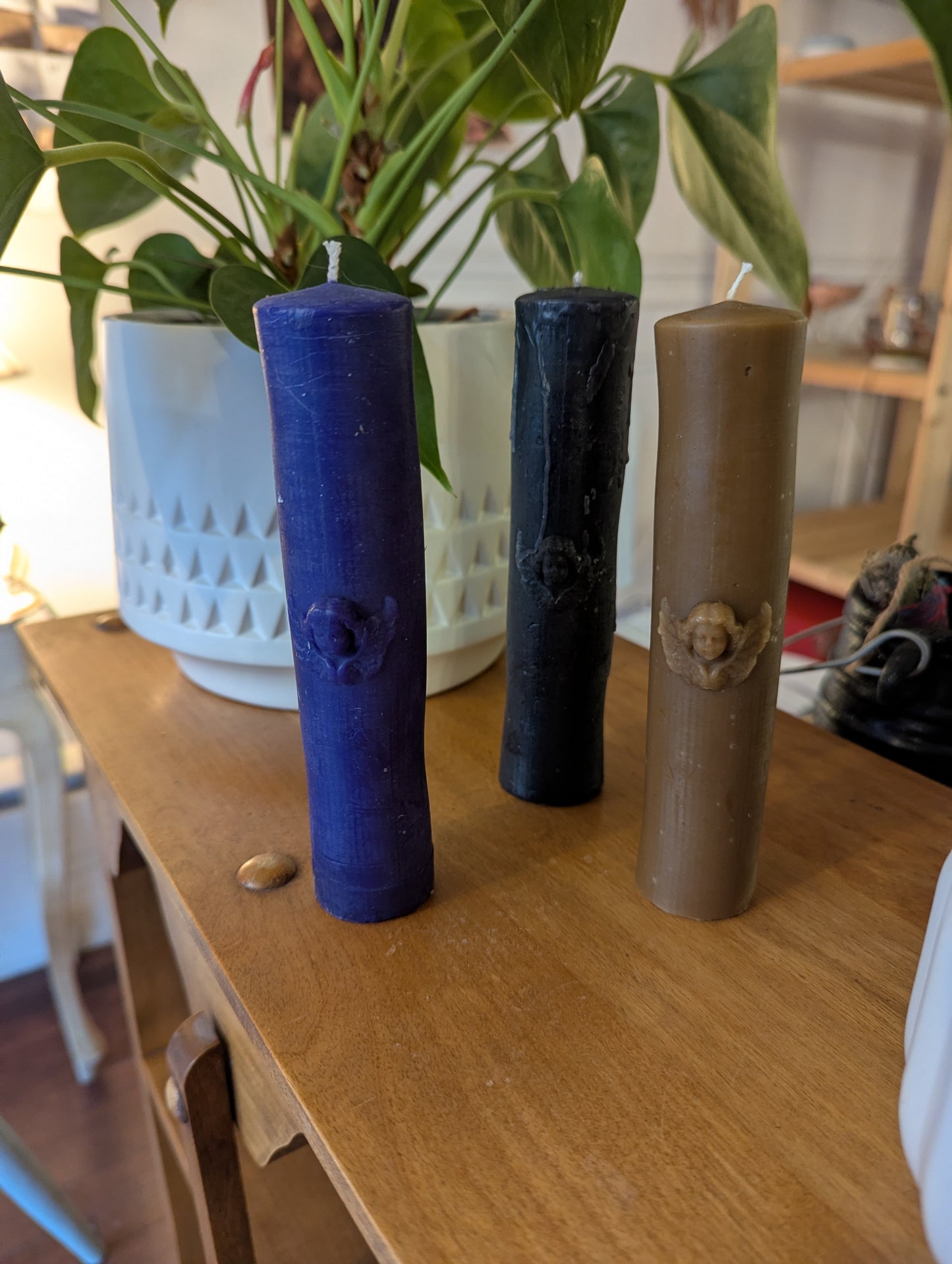 Bougie de cire d'abeilles: pillier