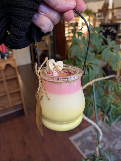 Bougie de soya | Mèche en bois | Lanterne Napolitaine