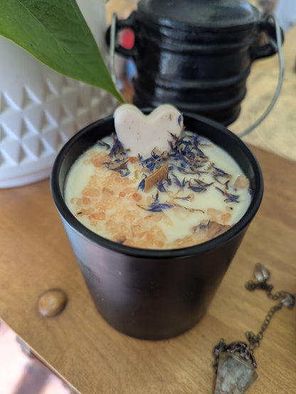 Bougie de soya | mèche en bois| 10oz | Châtaines épicées