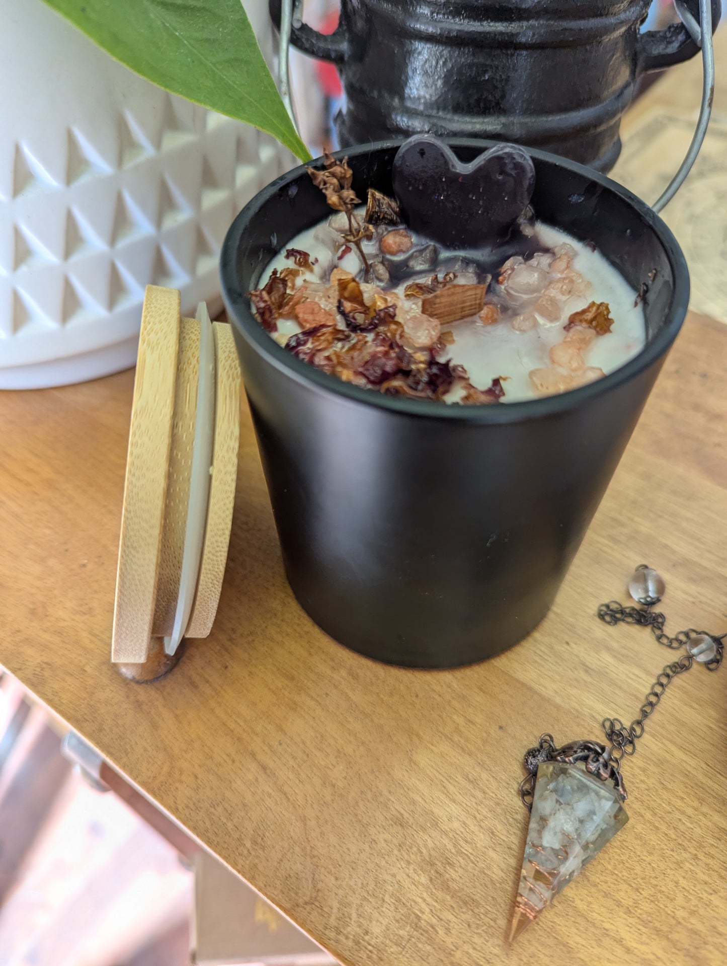 Bougie de soya | mèche en bois| 10oz | Châtaines épicées